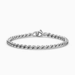 Sculpted Cable Chain Bracelet 3.7mm