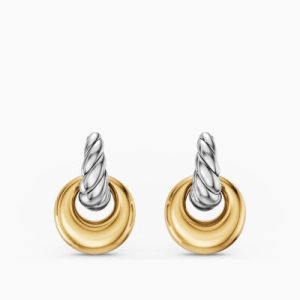 Sculpted Cable Drop Earrings 23mm