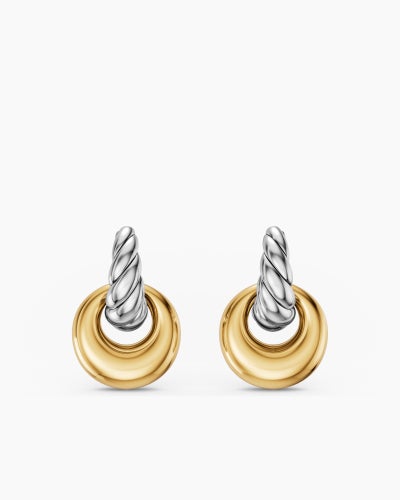 Sculpted Cable Drop Earrings 23mm