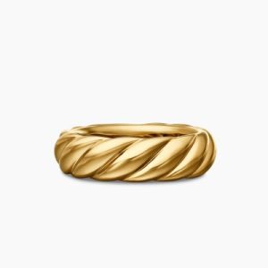 Sculpted Cable Band Ring 6mm