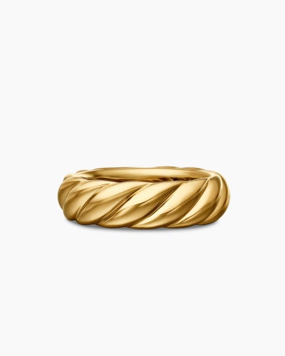 Sculpted Cable Band Ring 6mm